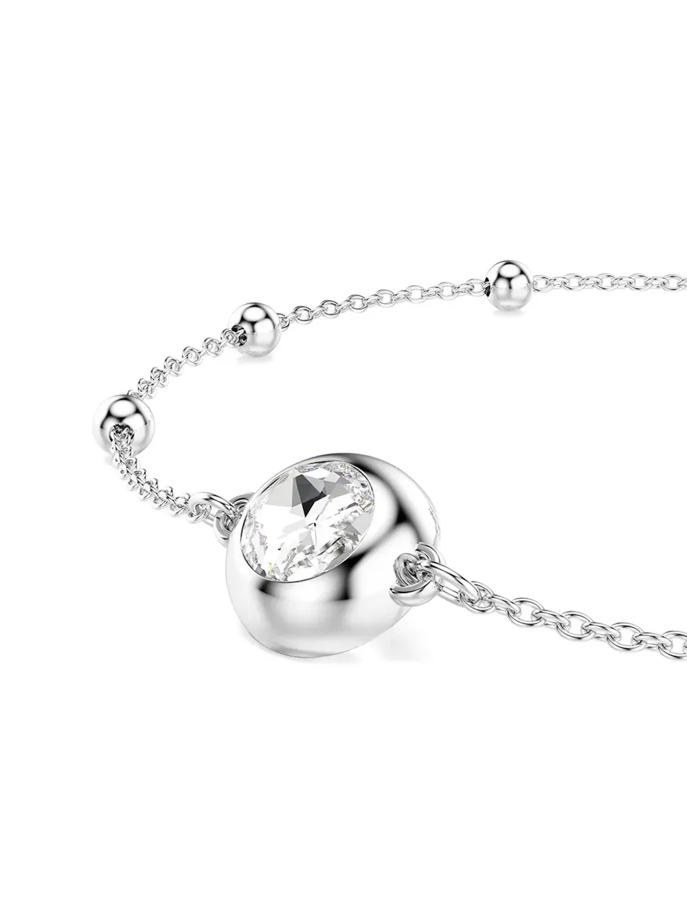 Swarovski Una Angelic Crystal Embellished Chain Bracelet In Silver