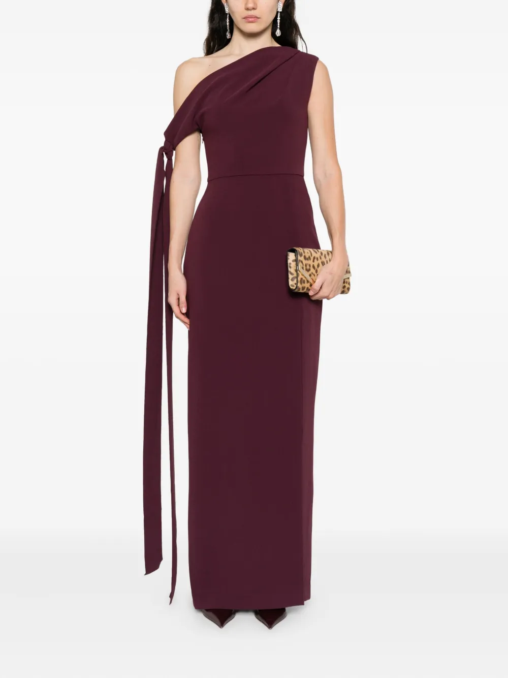 Solace London The Irina maxi-jurk - Rood