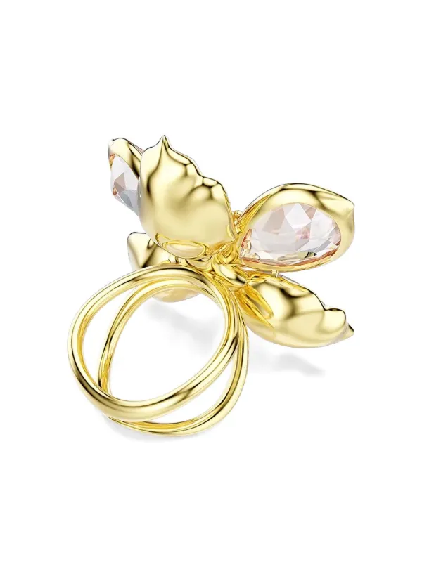Swarovski Idyllia クリスタル リング | ゴールドトーン | FARFETCH JP