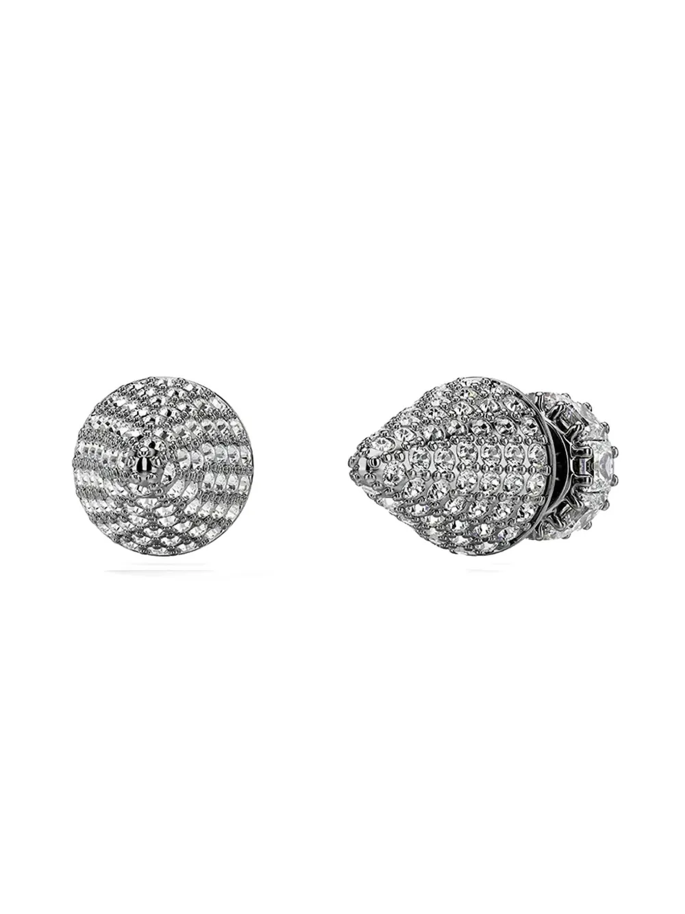 Swarovski crystal embellished earrings - Zilver