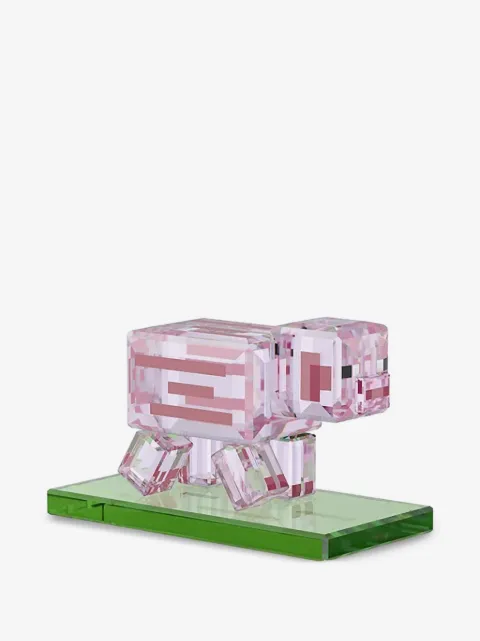 Swarovski Minecraft Pig ornament