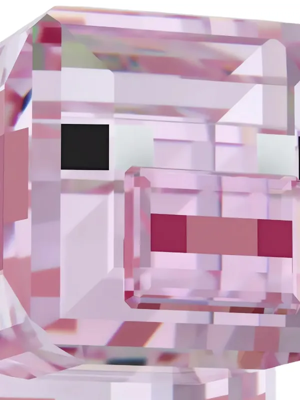 Swarovski Minecraft Pig Ornament | Pink | FARFETCH
