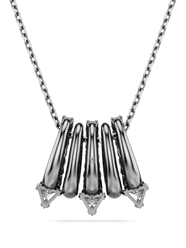【再取引】Swarovski Sublima ネックレス Swarovski Sublima クリスタル ネックレス | シルバートーン | FARFETCH JP