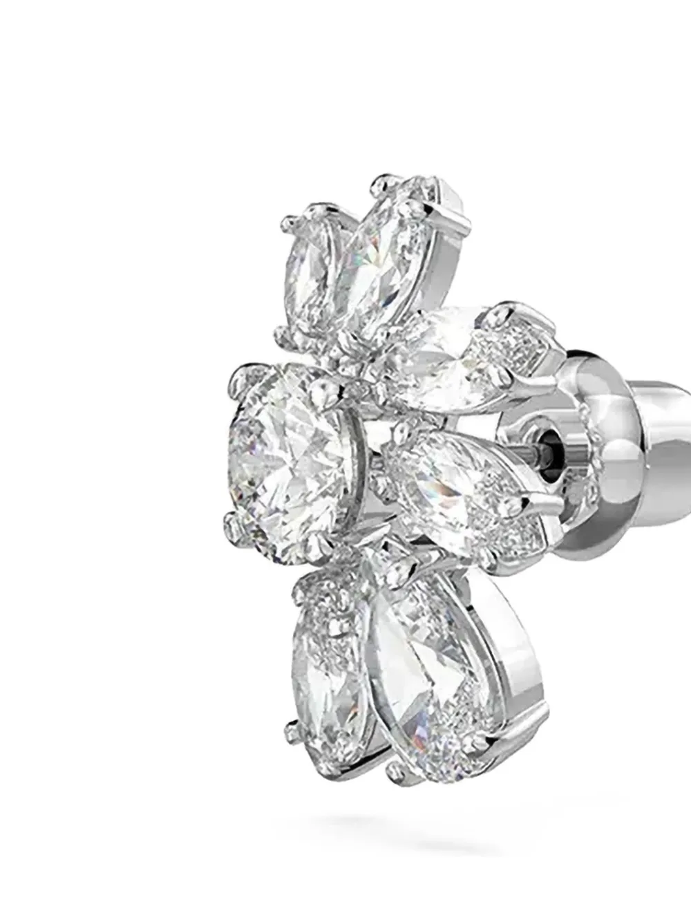 Swarovski Mesmera crystal flower earrings - Zilver