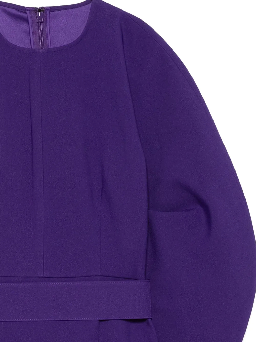 Solace London The Allegra maxi-jurk met pofmouwen en ceintuur Paars