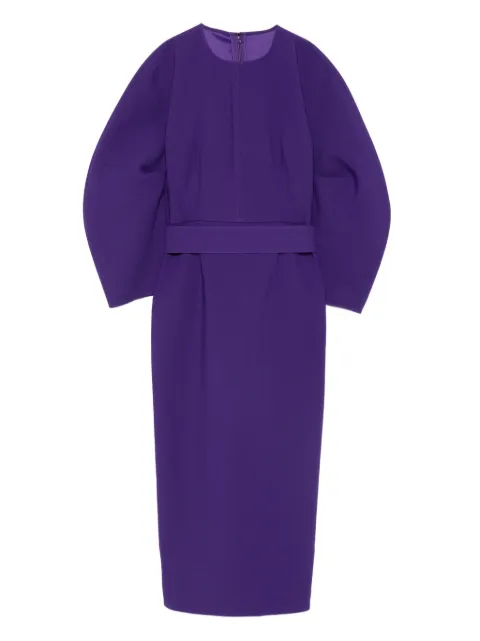 Solace London The Allegra puff-sleeve belted maxi dress