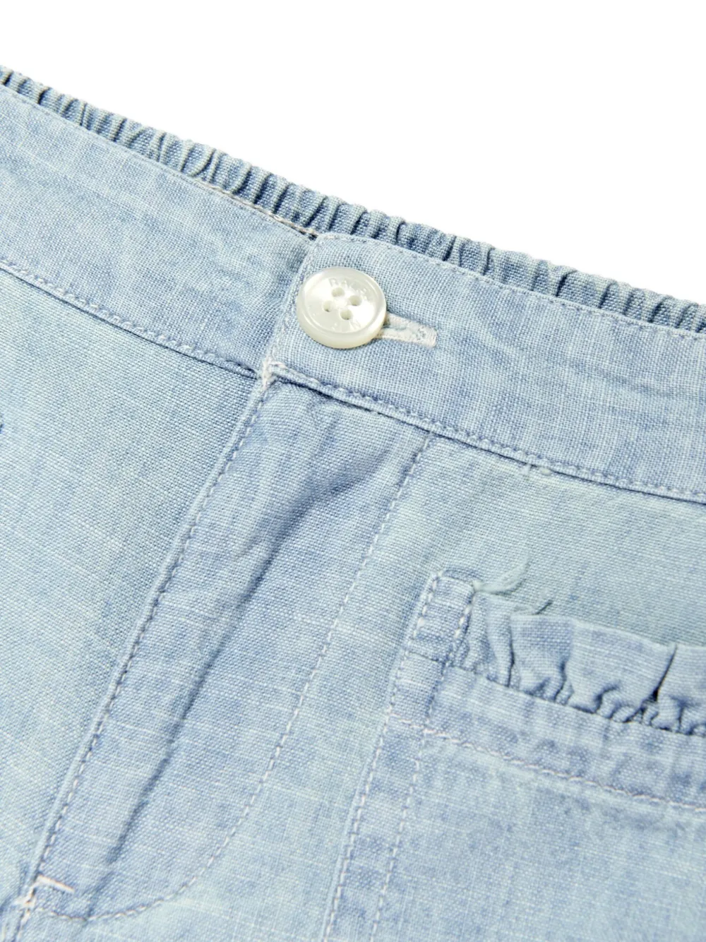 POLO RALPH LAUREN KIDS Jeans met ruche zak Blauw