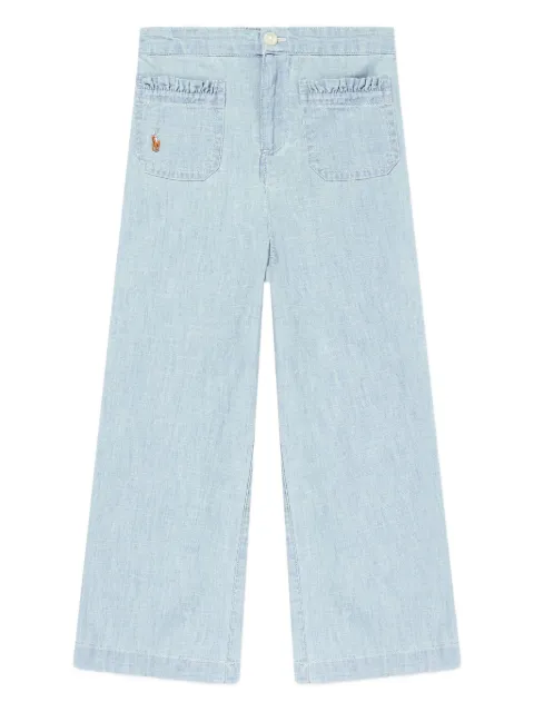 POLO RALPH LAUREN KIDS ruffled pocket jeans