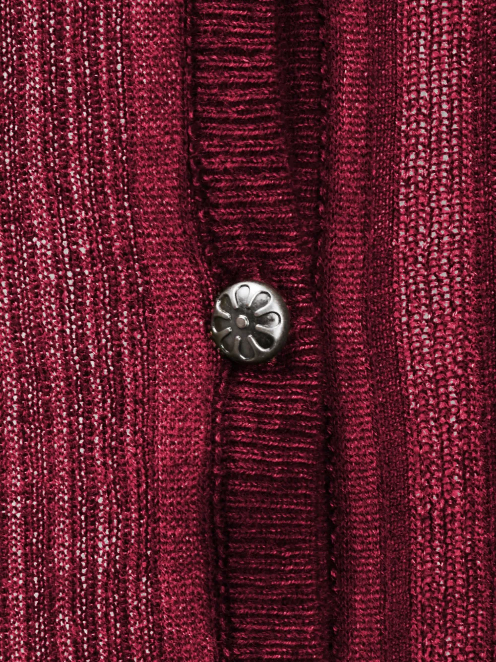 Protémoa Touch Ribbed Cardigan In Red