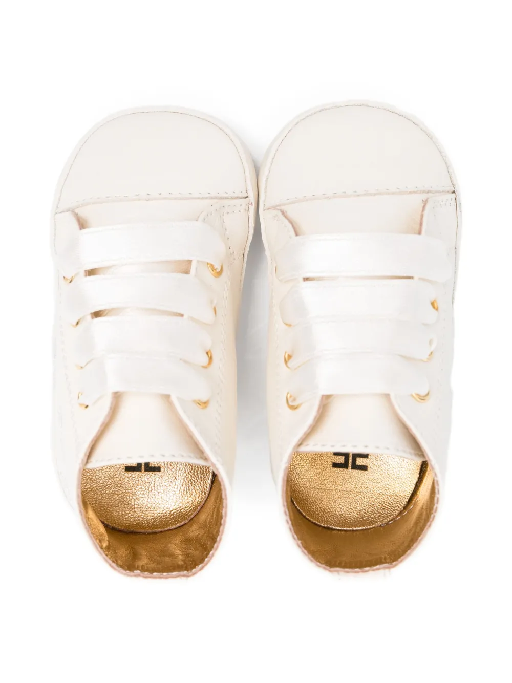 Elisabetta Franchi La Mia Bambina lace-up sneakers Wit