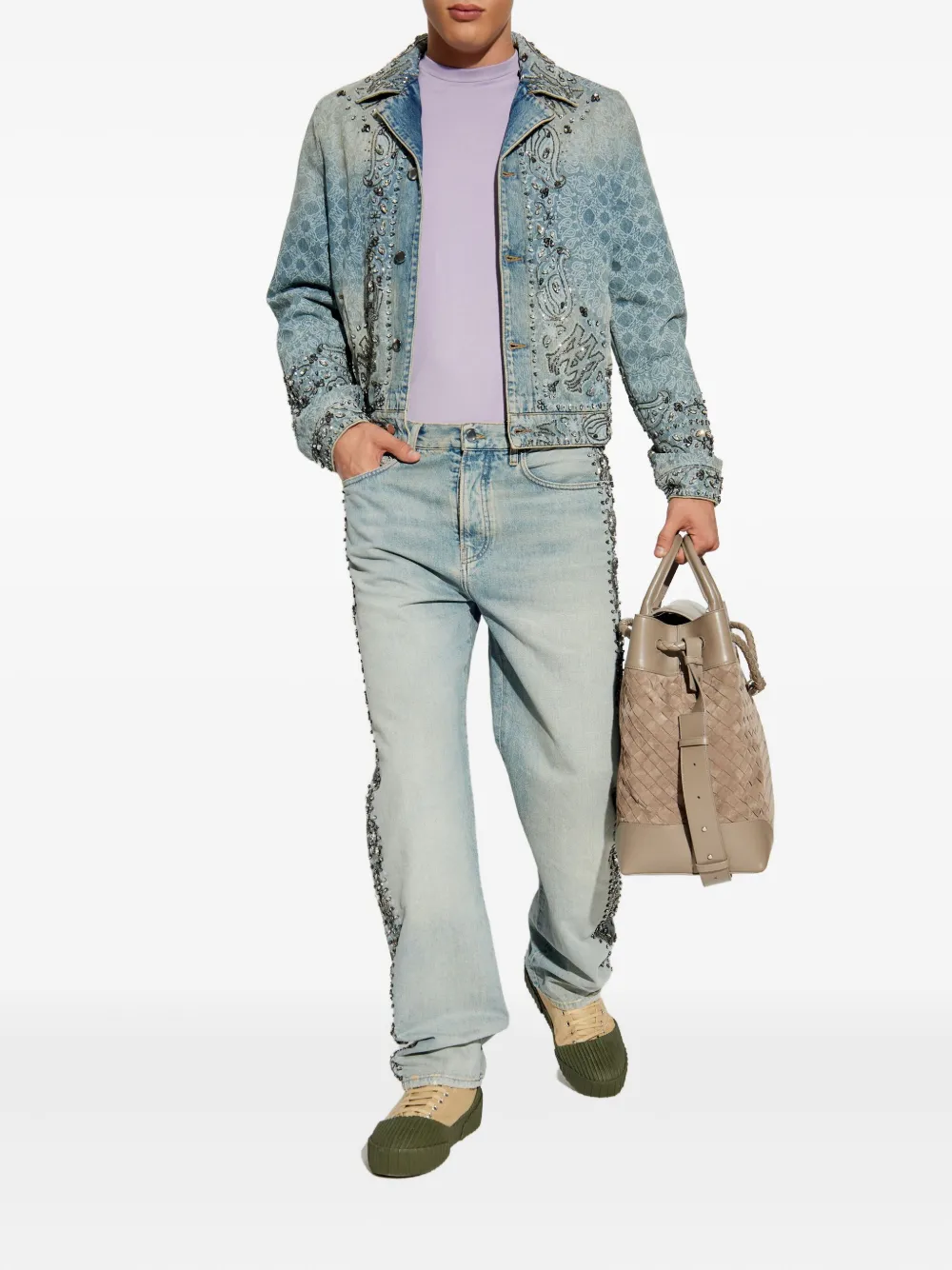 AMIRI veste à motif cachemire | Vestes en jean | Image 2