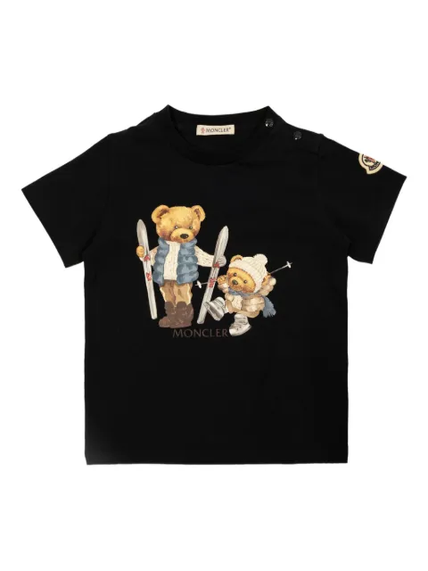 Moncler Enfant logo-patch T-shirt