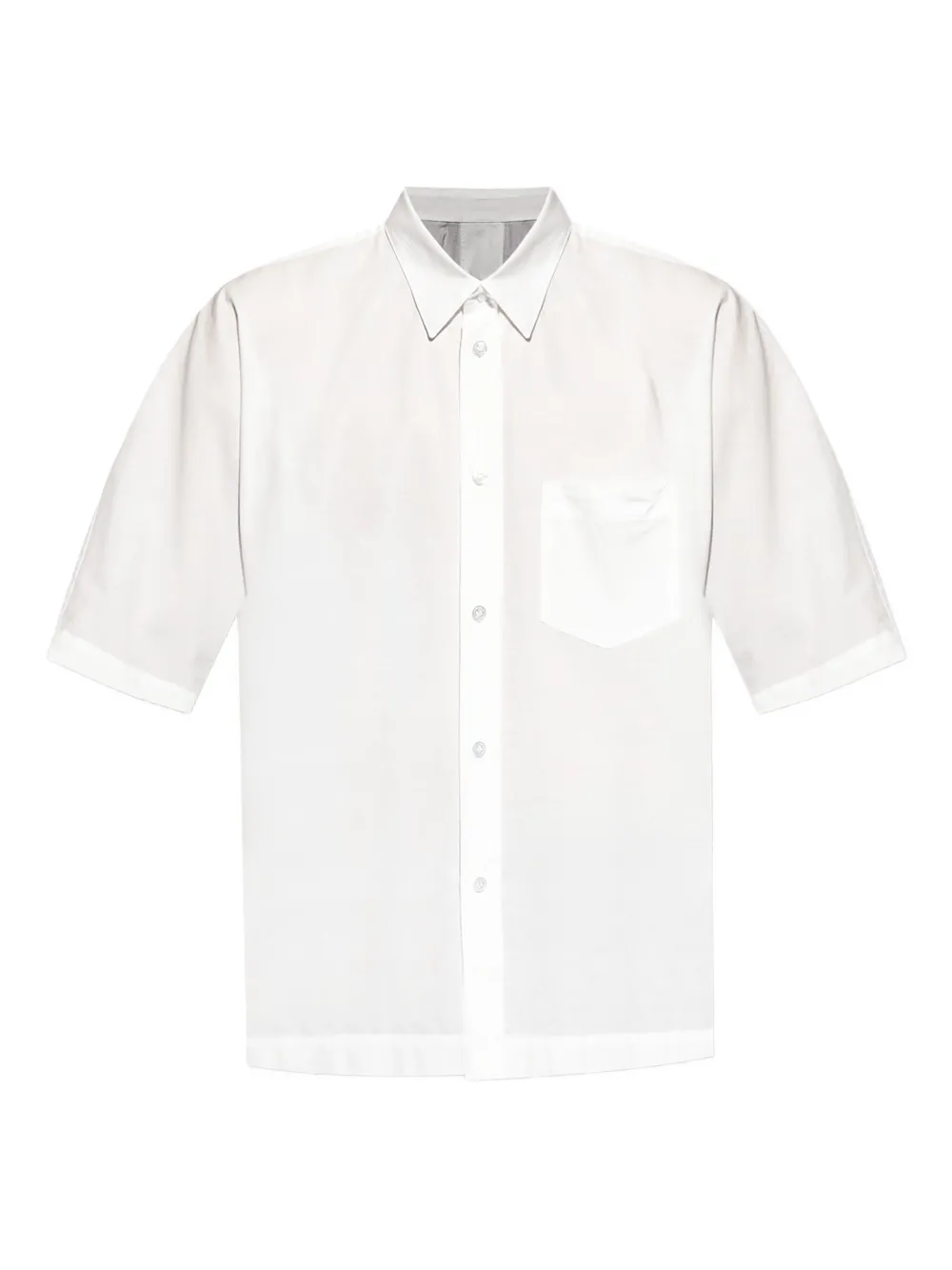 Issey Miyake Short-sleeve Pocket Shirt In White