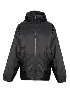 Prada Hooded zip-front Jacket | Black | FARFETCH