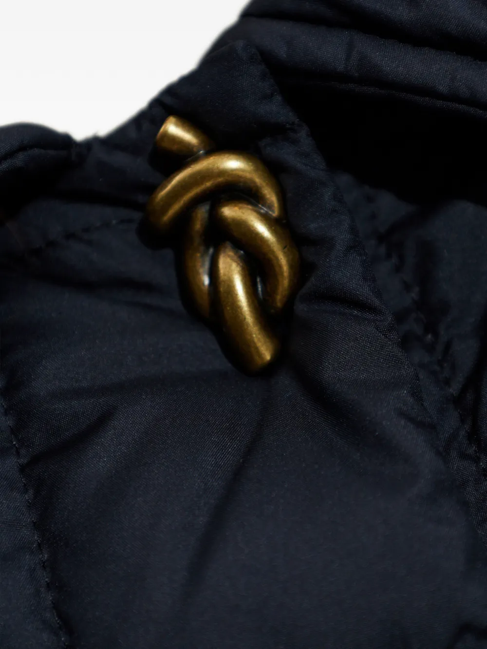 Moncler Gresillon Quilted Belted Coat In Multi