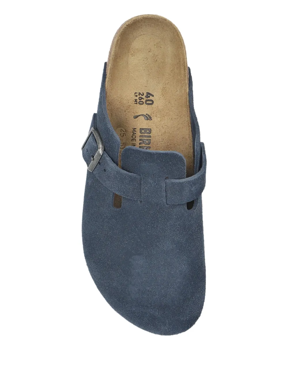 Birkenstock Boston suede mules Blue