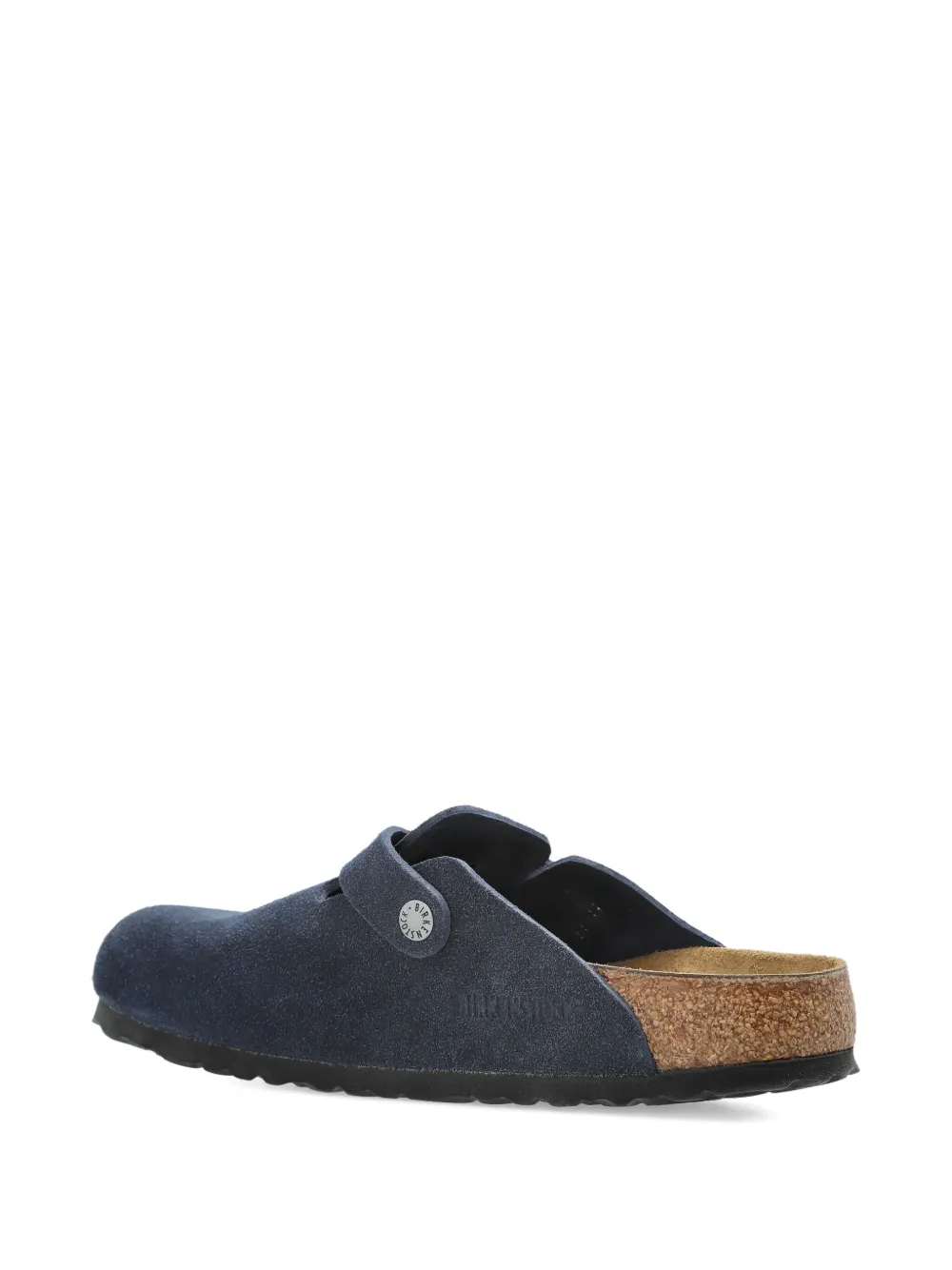 Birkenstock Boston suede mules Blue