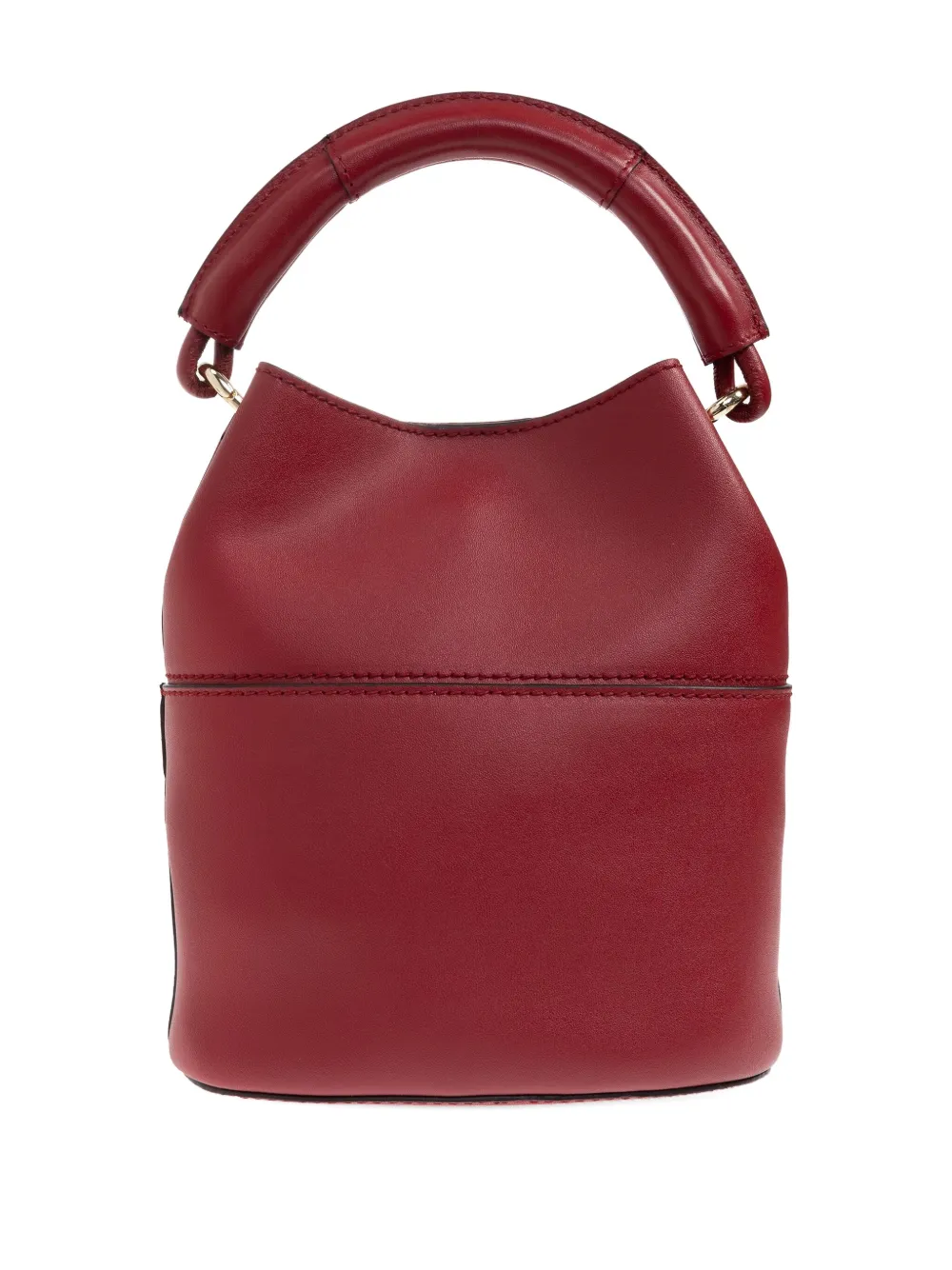 Furla Sfera Leather Bucket Bag In Red