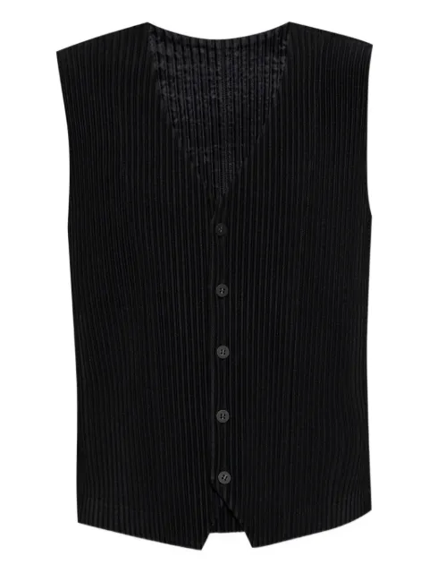 Homme Plissé Issey Miyake pleated button-down waistcoat