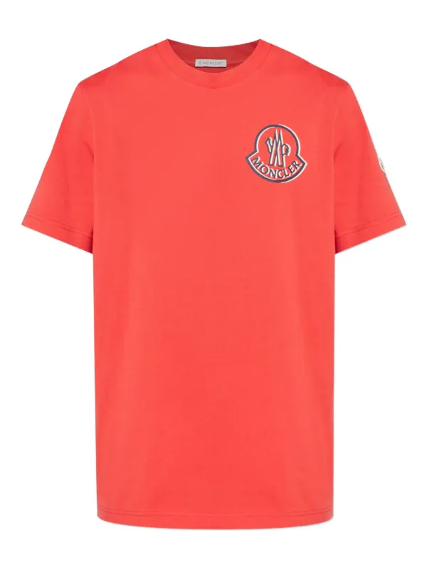 MONCLER ロゴプリント Tシャツ レッド 31564392_61279173_600.jpg