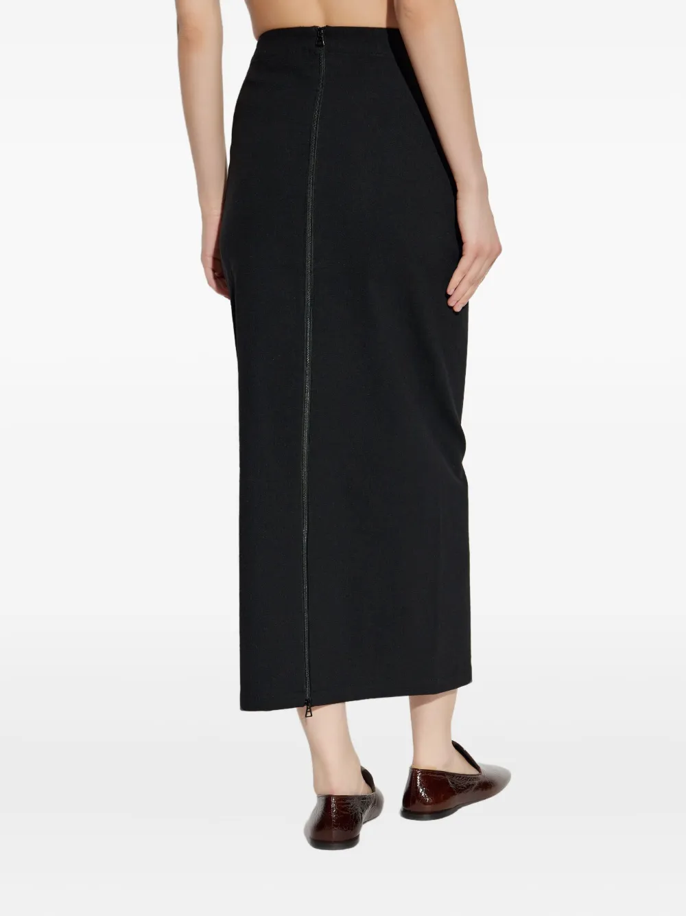 Issey Miyake Like Torso Like Shirt Buttoned Skirt In Black