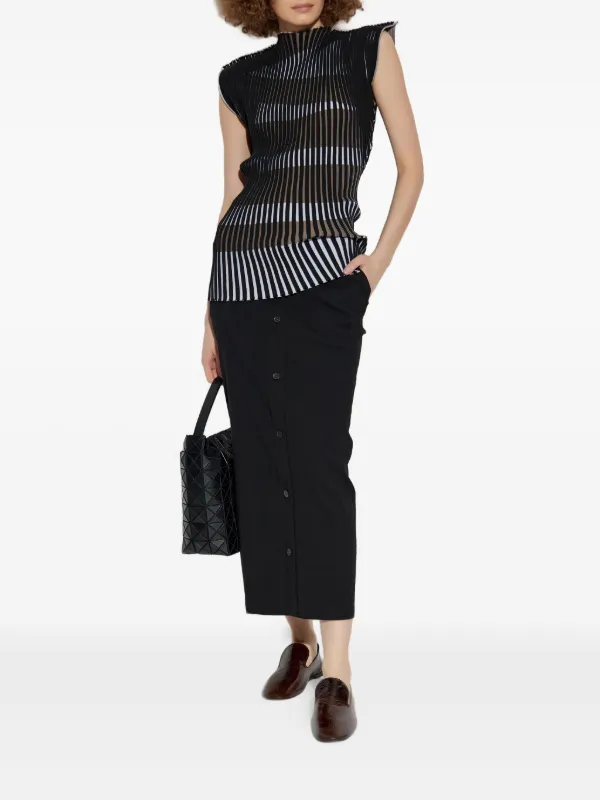 ISSEY MIYAKE me ブラックタイトスカート Issey Miyake Like Torso Like Shirt スカート | ブラック | FARFETCH JP