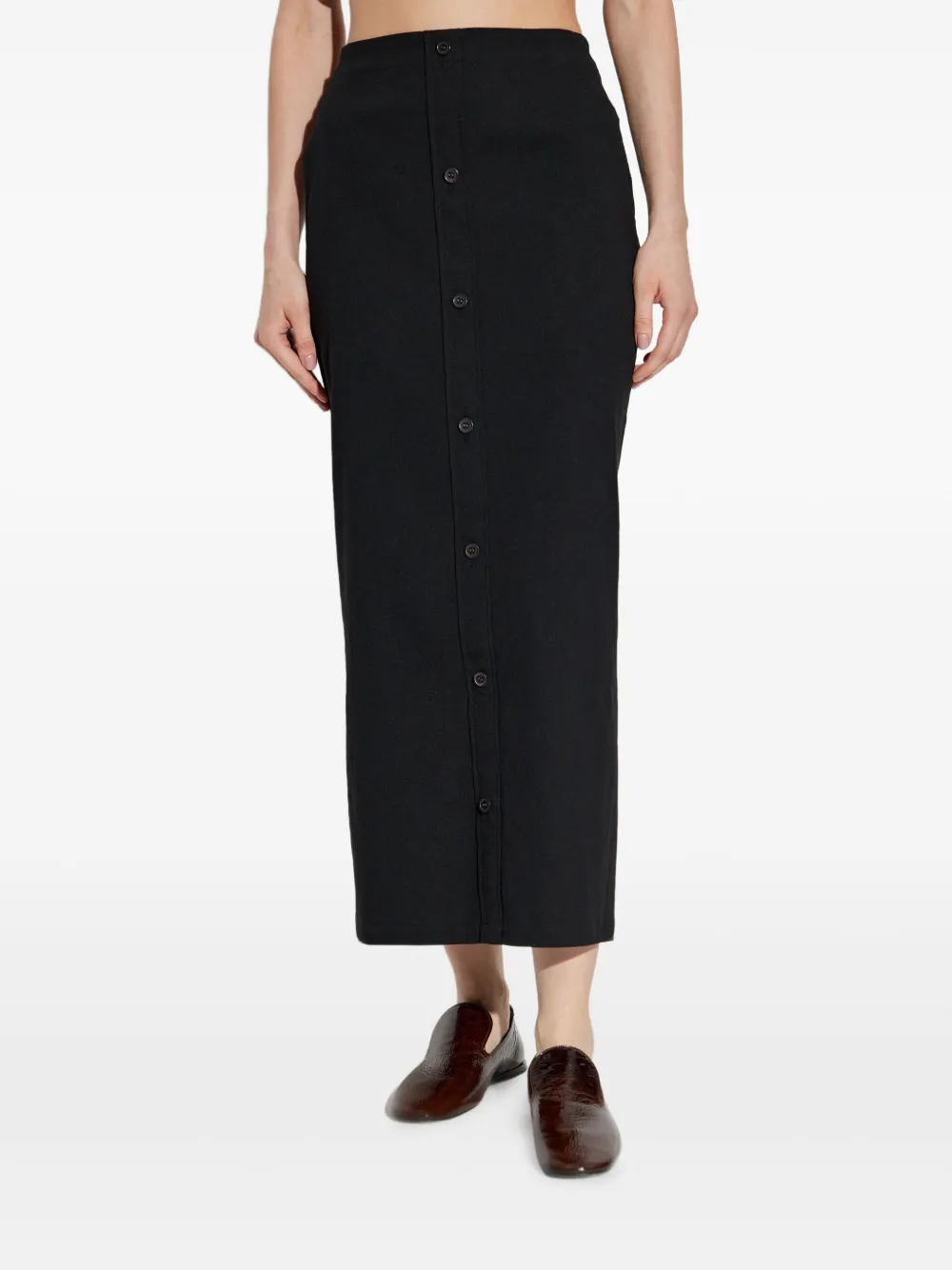 Issey Miyake Like torso like rok met knopen Zwart