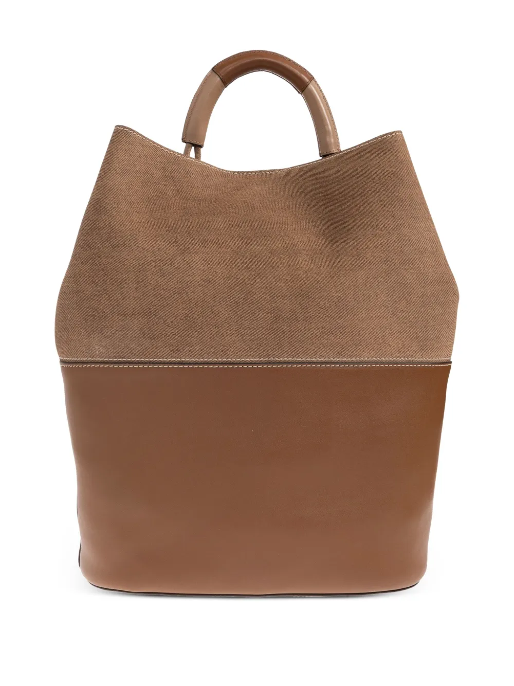 Furla Sfera S suède leren shopper Bruin