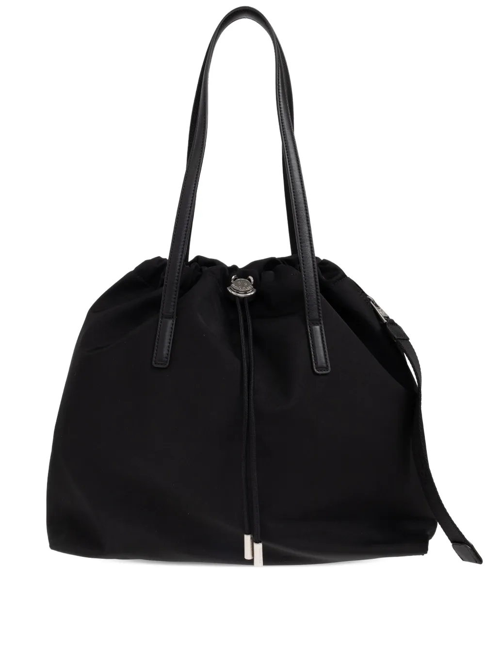 Moncler Drawstring Top-handle Tote Bag In Black