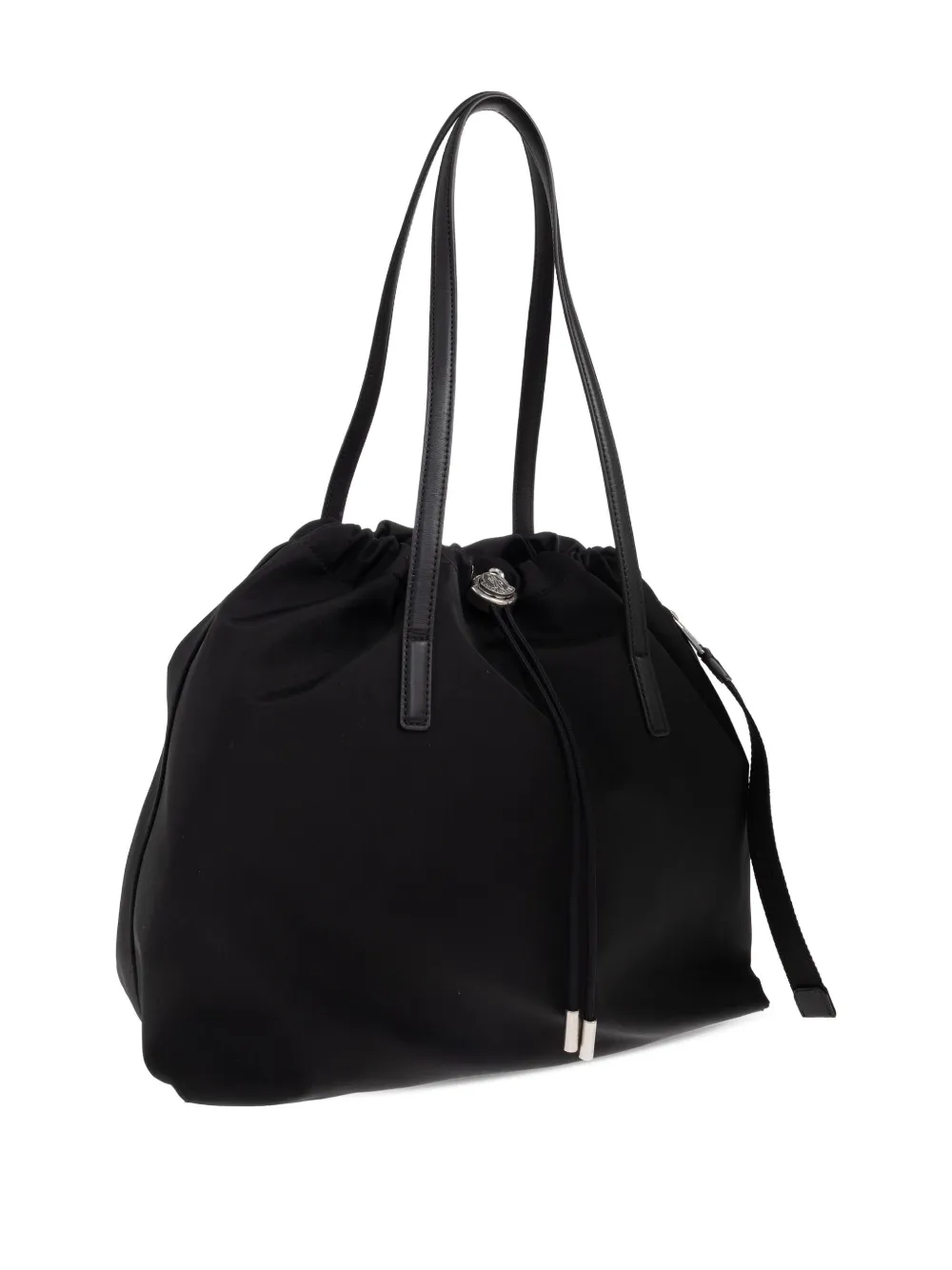 Moncler Drawstring Top-handle Tote Bag In Black