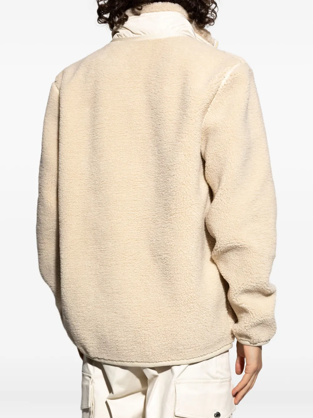 Moncler Patch-pocket Fleece Sweater In Neutral