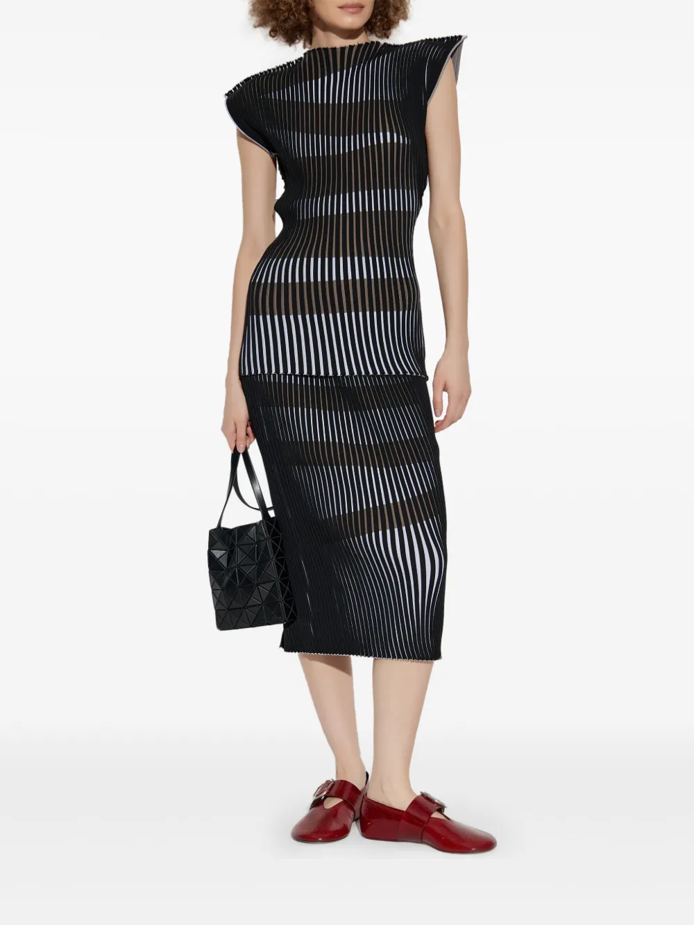Issey Miyake falda a rayas | Faldas plisadas | Image 2