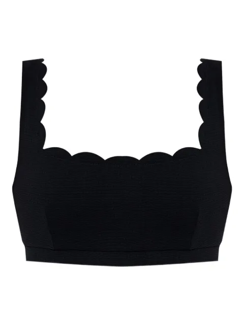 Marysia Palm Springs scallop-edge bikini top