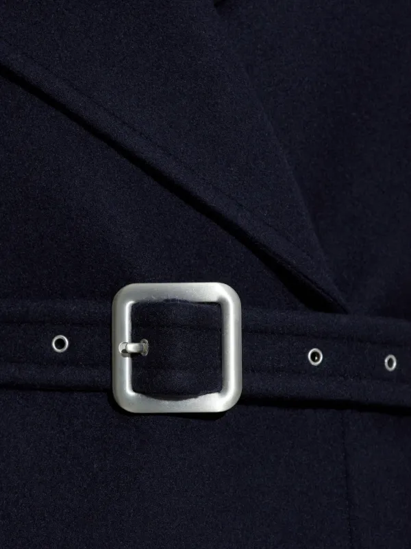 Jil Sander Belted Coat | Blue | FARFETCH PL
