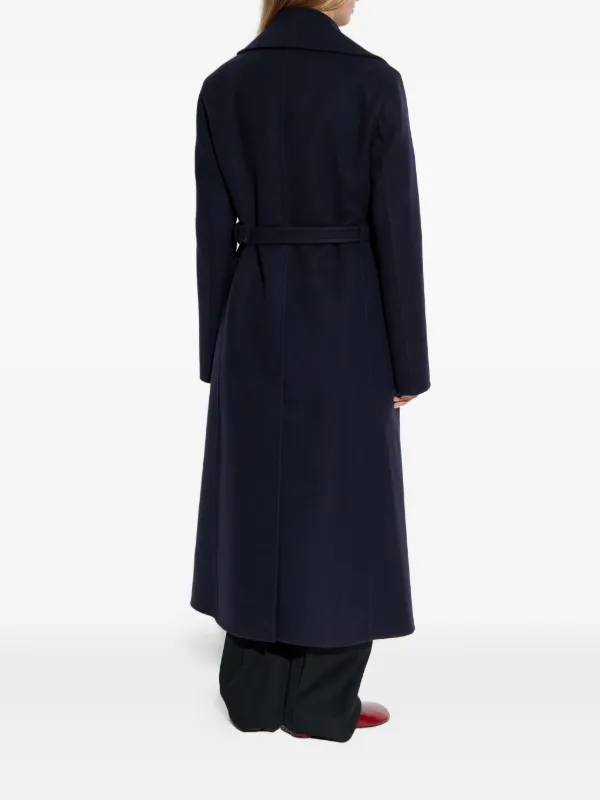 Jil Sander Belted Coat | Blue | FARFETCH