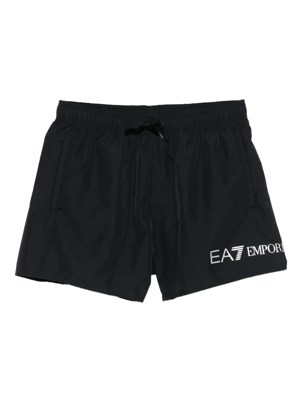 Ea7 Emporio Armani logo-print swim shorts Zwart