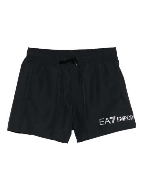 Ea7 Emporio Armani logo-print swim shorts