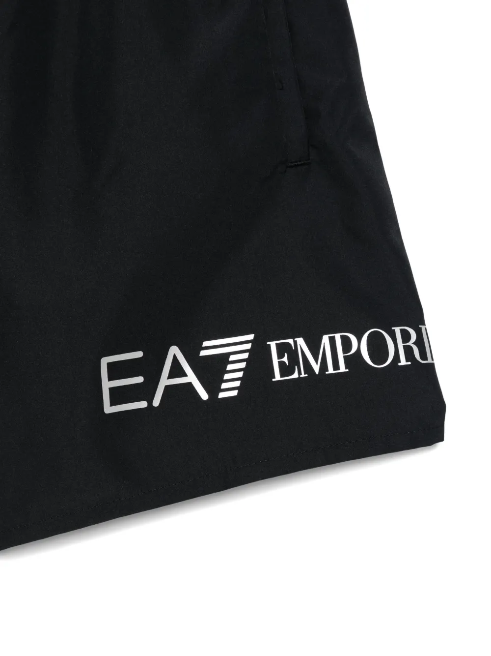 Ea7 Emporio Armani logo-print swim shorts Zwart