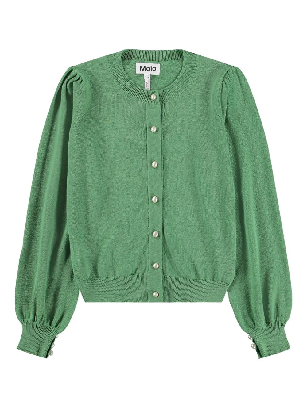 Molo Cardigan Guinevere con decorazione - Verde