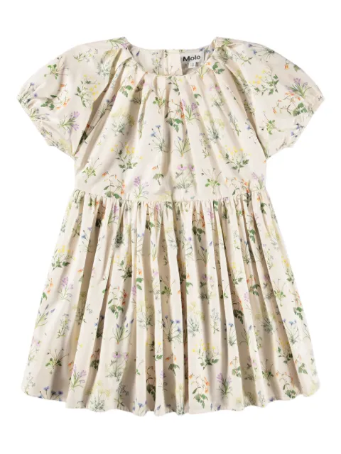 Molo Christen puff-sleeve floral dress