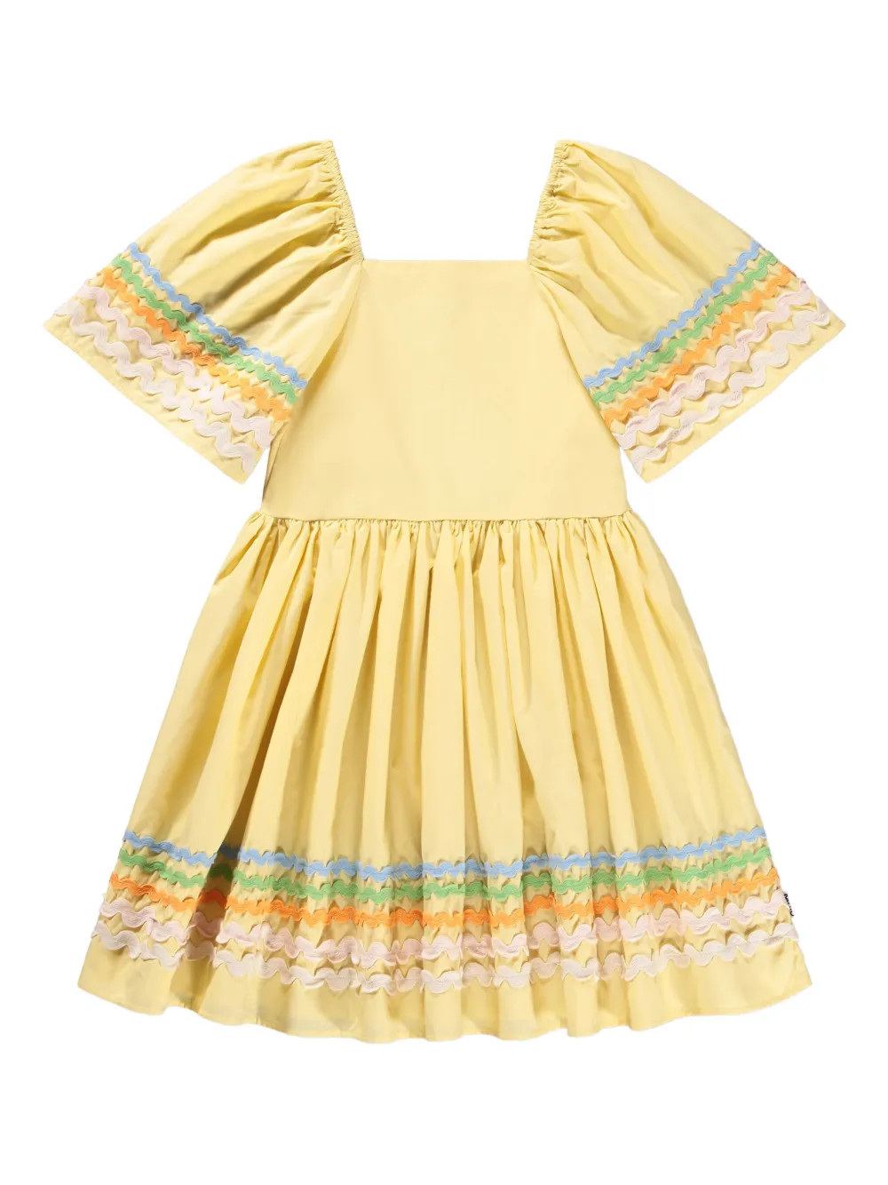 Molo Clotilde Kleid mit Puffärmeln - Gelb