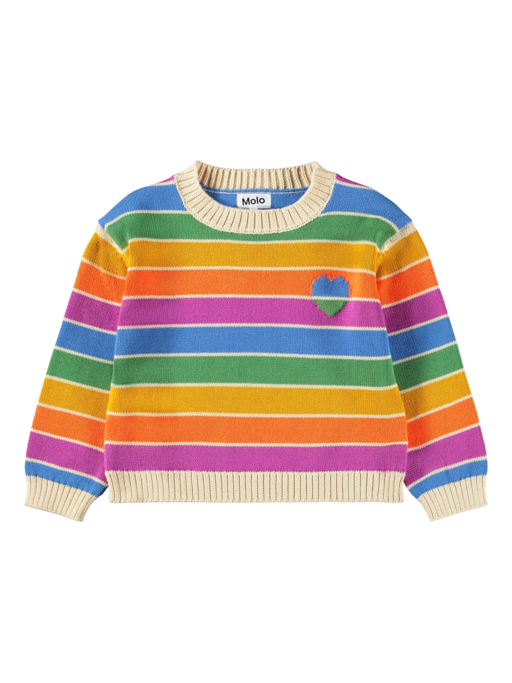 Molo Maglione a righe - Giallo