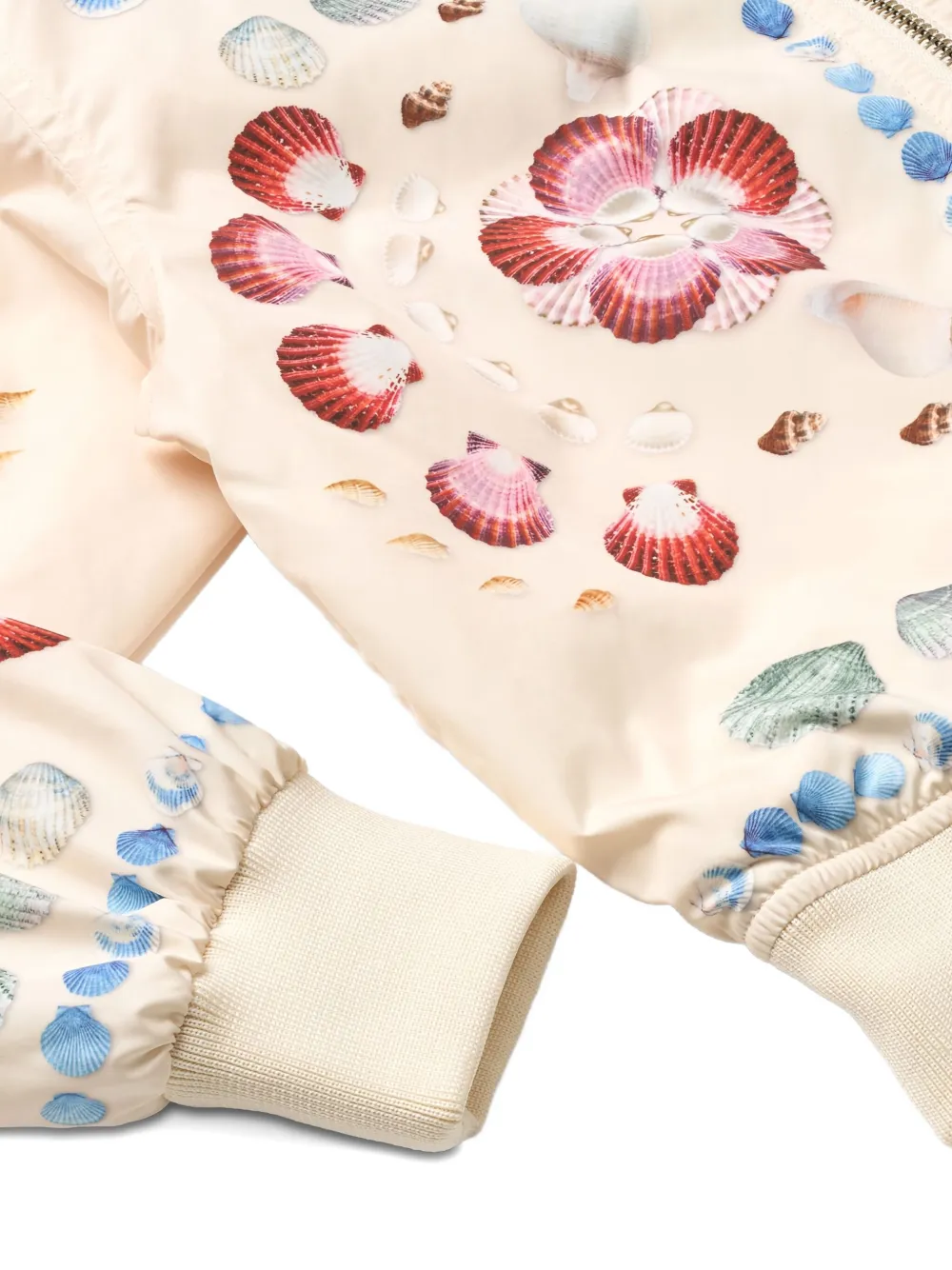 Molo Haliva Shell-floral Bomber Jacket - Neutrals 