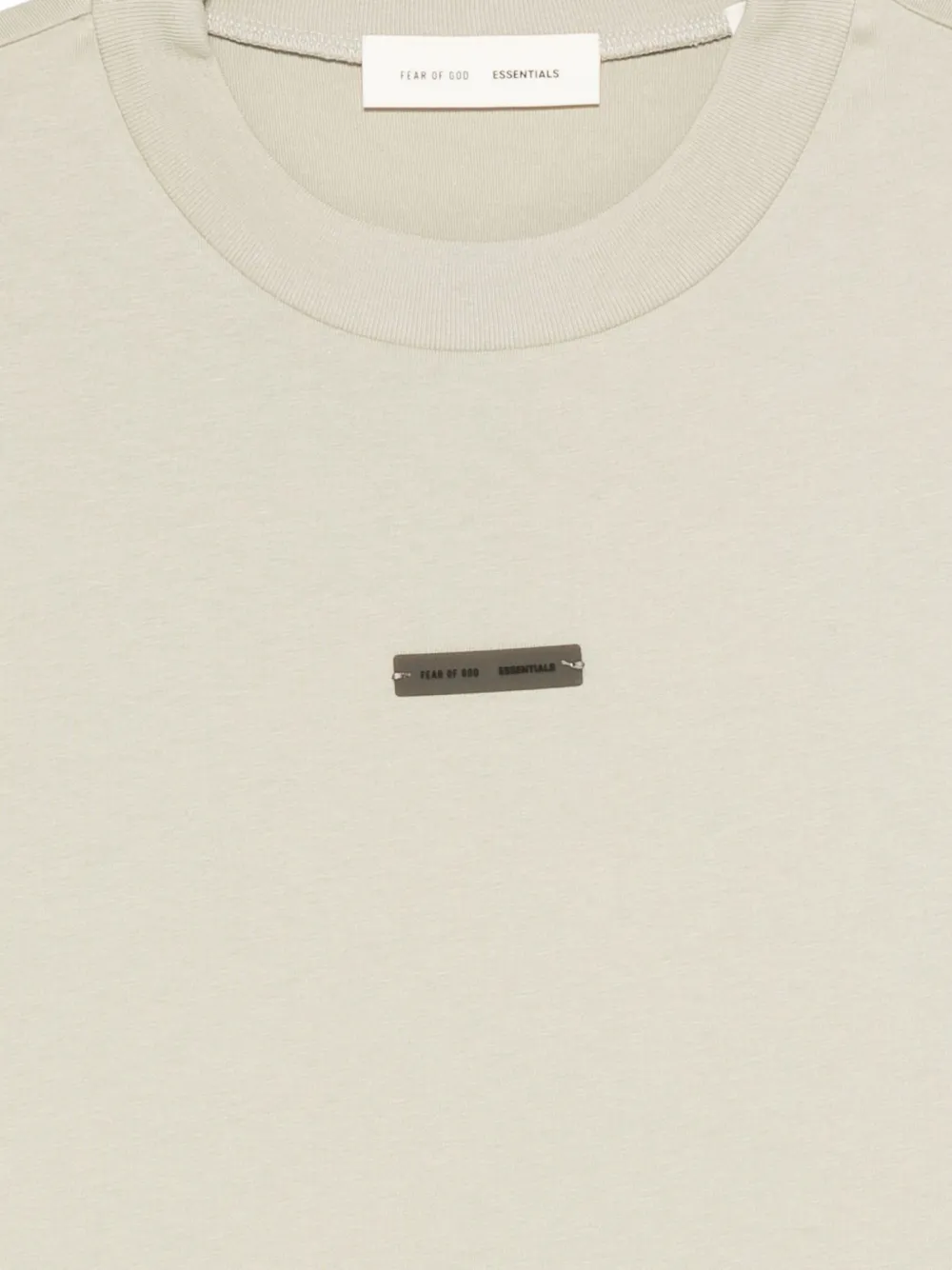 FEAR OF GOD ESSENTIALS T-shirt met logoplakkaat Beige