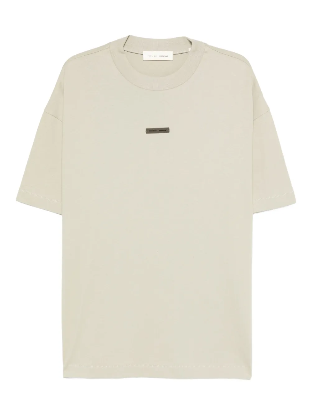 FEAR OF GOD ESSENTIALS logo-plaque T-shirt | Neutrals | Image 1
