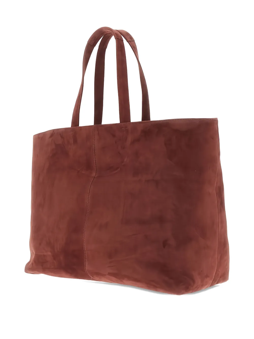 AUTENTICA 504 suede tote bag - Bruin