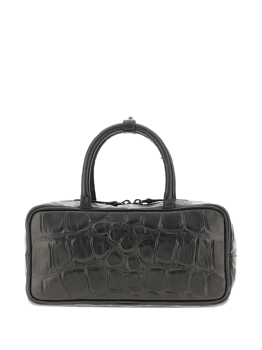 AUTENTICA 504 crocodile-embossed top-handle tote bag | Black | Image 1