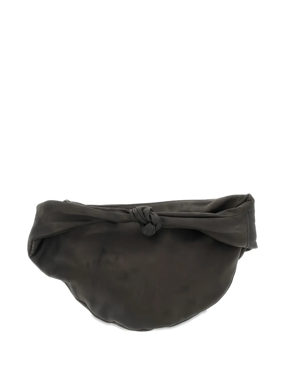 AUTENTICA 504 Adara knotted leather bag - Zwart