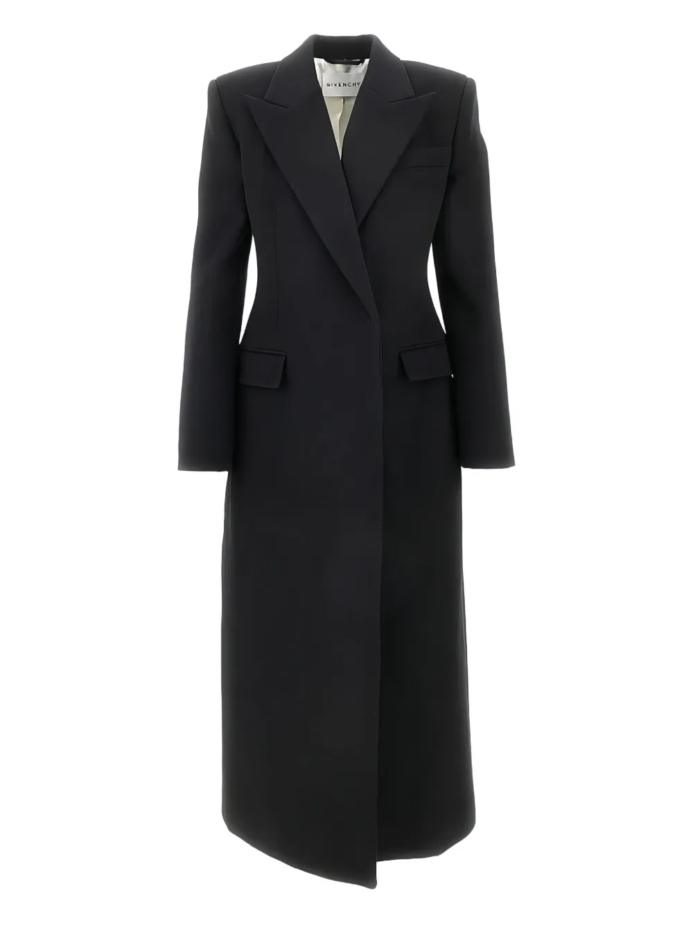 Givenchy Wollen jas met dubbele rij knopen Zwart