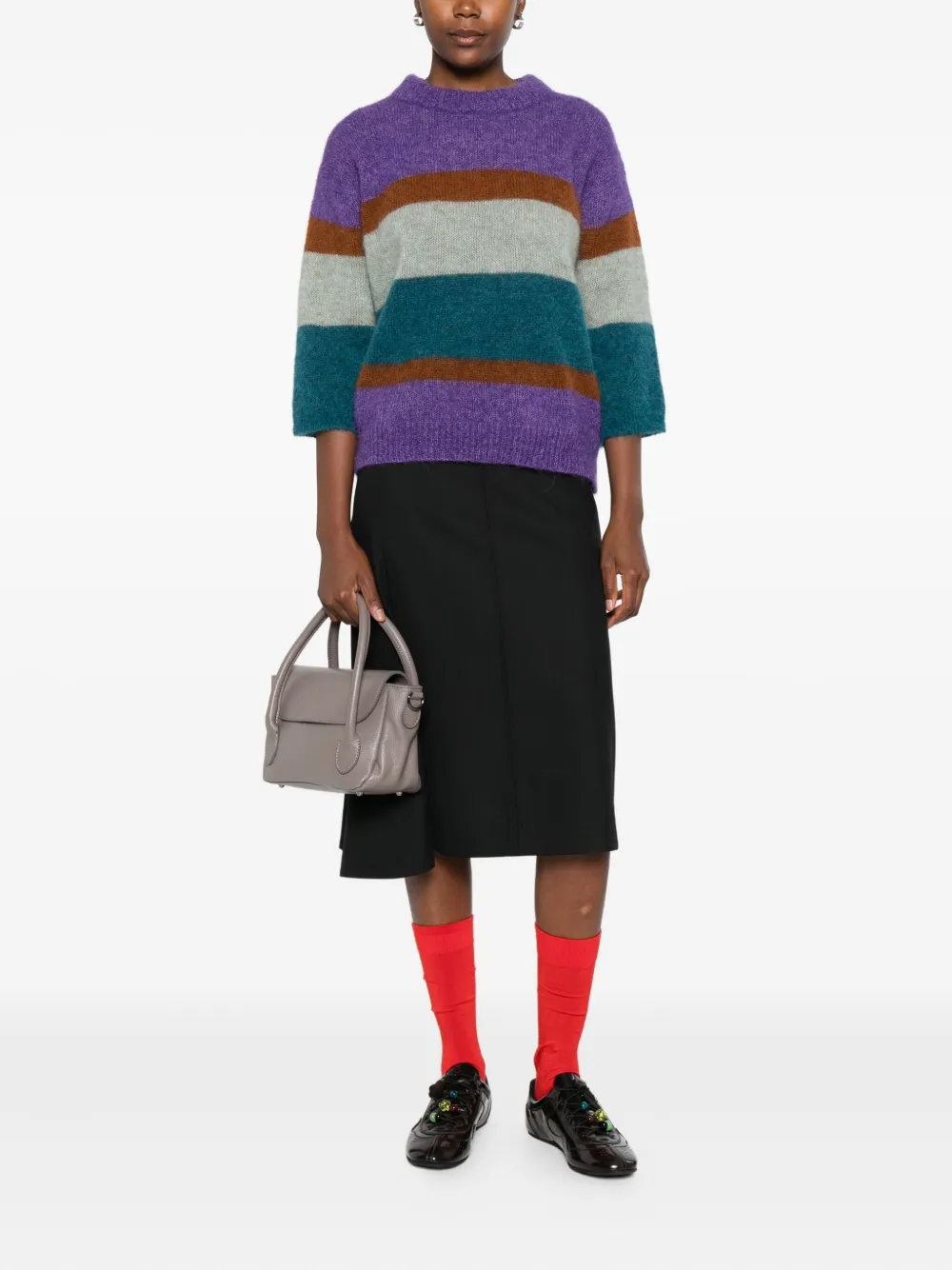 Plan C panelled wool asymmetric skirt | Asymmetric & Draped Skirts | Image 2